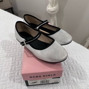BCBGirls Sparkling Silver Mary Jane Shoes
